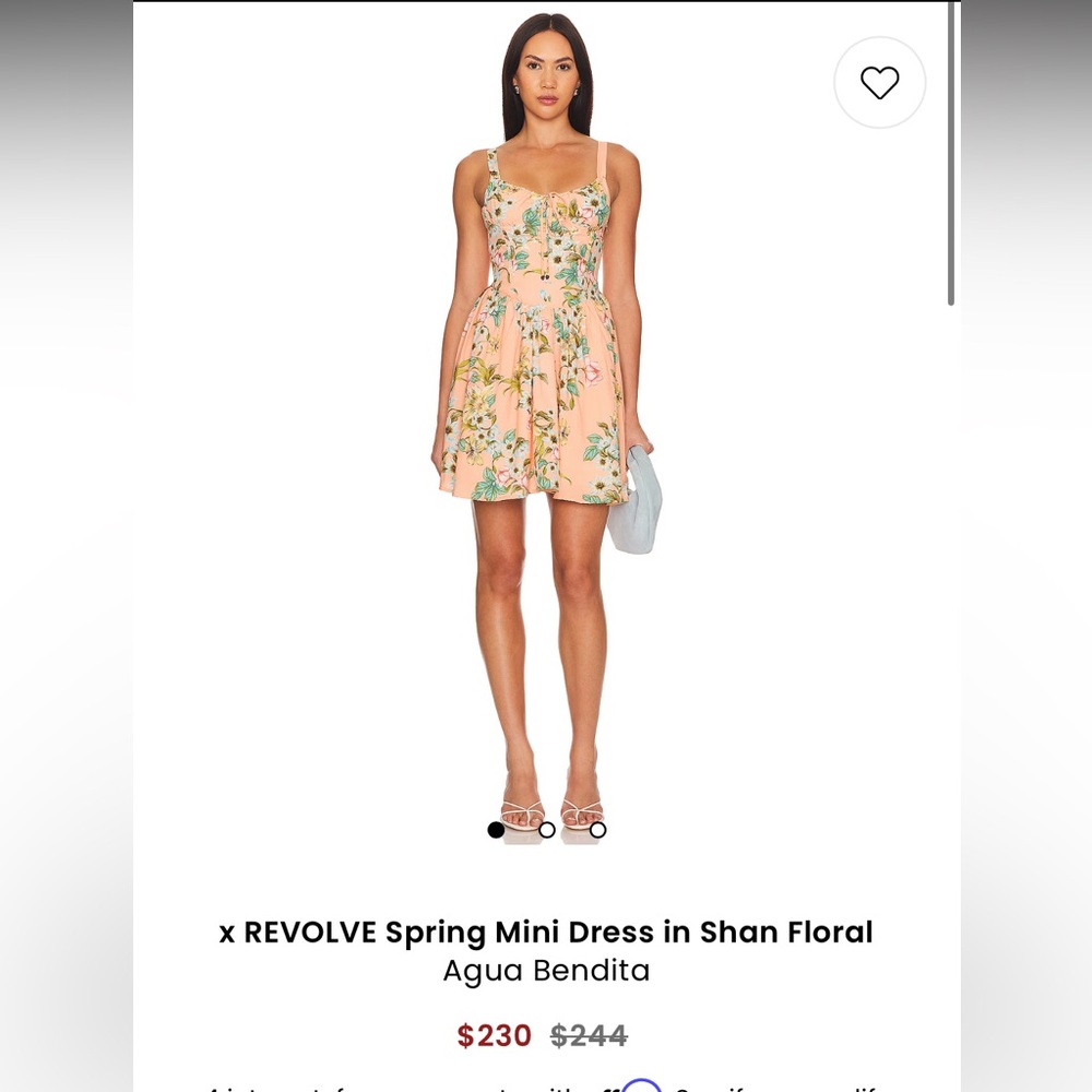 Agua Bendita x Revolve Spring mini dress in Shan Floral